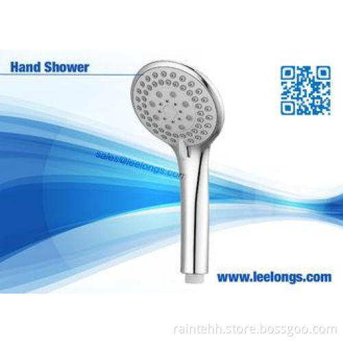 Water Efficient Rainfall Round Plastic Shower Head Handheld
